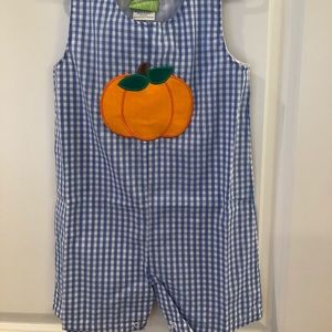 NWT Boys Pumpkin Jon Jon 3t